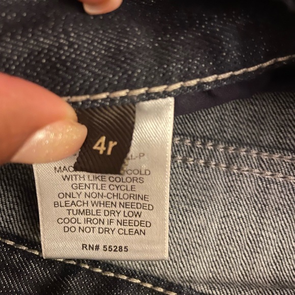 Express Denim “Stella Barely Boot” Blue Jeans - Size 4R - Picture 14 of 15